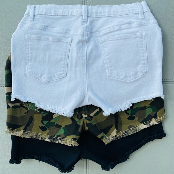 VENUS FASHION cut-off Jean shorts 3 PAIR! Size 4 CURVY - Picture 9 of 10